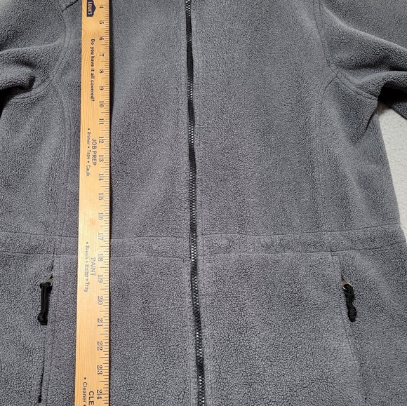L.L. Bean Long Sleeve Gray Fleece Full Zip Jacket Small - Picture 7 of 9